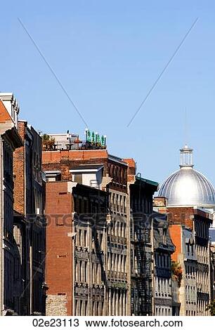 Layered buildings of Old Montreal, Canada. View Large Photo Image Stock Image - Layered buildings of Old Montreal, Canada.. Fotosearch