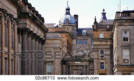 Layered neo-classical architecture, Glasgow Scotland, UK. View Large Photo Image Stock Image - Layered neo-classical architecture, Glasgow Scotland, UK.. Fotosearch