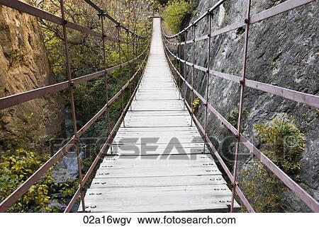 Stock Photo - Los Cahorros footbridge, Granada, Andalusia, Spain. Fotosearch