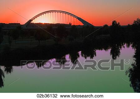 Lusitania bridge over Guadiana River, Merida. Badajoz province, Extremadura, Spain View Large Photo Image Stock Image - Lusitania bridge over Guadiana River, Merida. Badajoz province, Extremadura, Spain. Fotosearch