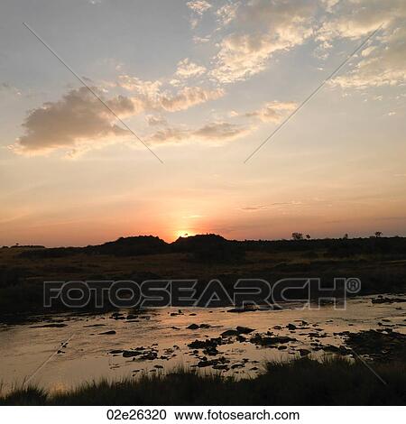 Mara River at sunset in Kenya Africa View Large Photo Image Stock Image - Mara River at sunset in Kenya Africa. Fotosearch