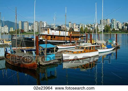 Marine Museum on the waterfront with skyline of Vancouver, B. C. Canada. View Large Photo Image Picture - Marine Museum on the waterfront with skyline of Vancouver, B. C. Canada.. Fotosearch