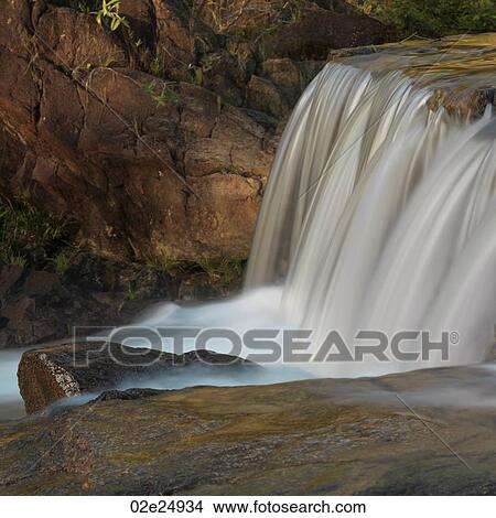 Picture - Mountain Pine Ridge Reserve, Waterfall. Fotosearch