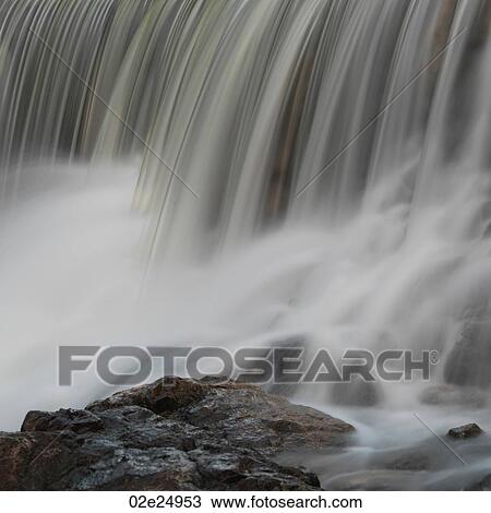 Stock Image - Mountain Pine Ridge Reserve, Waterfall. Fotosearch