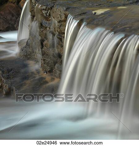 Stock Photograph - Mountain Pine Ridge Reserve, Waterfall. Fotosearch