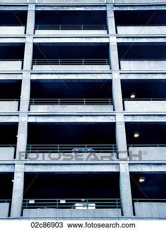 Multi-level parking garage. View Large Photo Image Stock Image - Multi-level parking garage.. Fotosearch