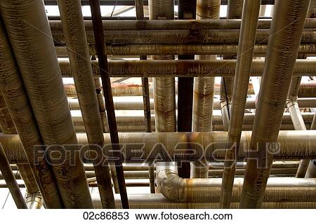 Network of piping and duct-work. View Large Photo Image Stock Image - Network of piping and duct-work.. Fotosearch