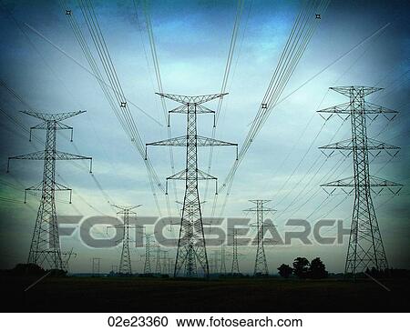 Network of transmission lines. View Large Photo Image Stock Image - Network of transmission lines.. Fotosearch
