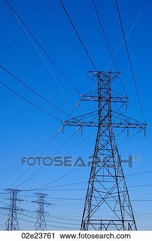 Network of transmission towers and wires. View Large Photo Image Stock Image - Network of transmission towers and wires.. Fotosearch