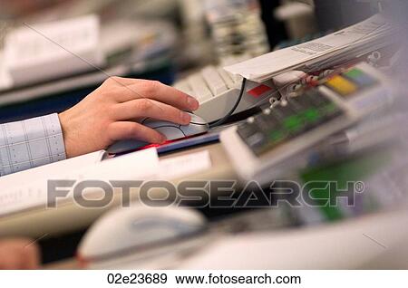 Office worker using computer mouse. View Large Photo Image Stock Photo - Office worker using computer mouse.. Fotosearch