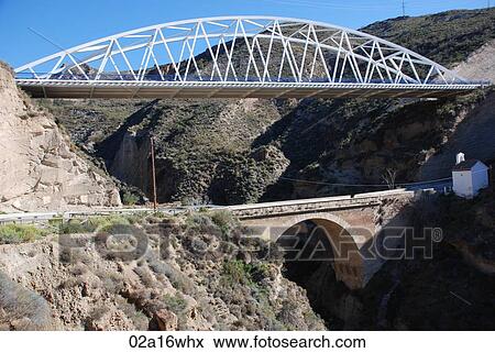Old and new bridges in Alpujarras, Granada, Andalusia, Spain View Large Photo Image Stock Photo - Old and new bridges in Alpujarras, Granada, Andalusia, Spain. Fotosearch