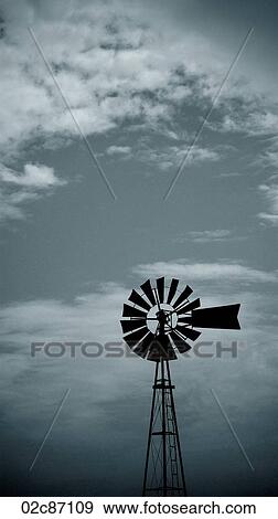 Old rural farm windmill. View Large Photo Image Stock Photo - Old rural farm windmill.. Fotosearch