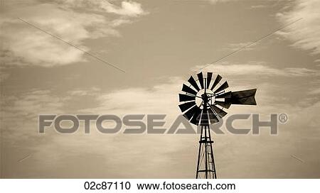 Old rurral farm windmill. View Large Photo Image Stock Image - Old rurral farm windmill.. Fotosearch