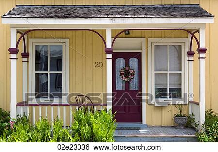Old style country home porch. View Large Photo Image Stock Photograph - Old style country home porch.. Fotosearch