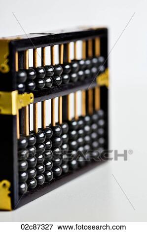 Stock Photo - Old vintage wooden abacus on white background.. Fotosearch