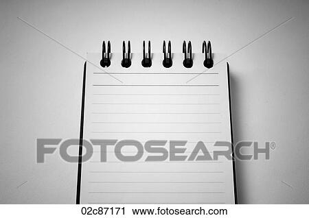 Opened blank coiled note pads. View Large Photo Image Stock Image - Opened blank coiled note pads.. Fotosearch