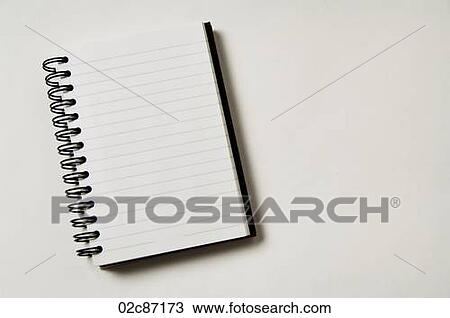 Opened blank coiled note pads. View Large Photo Image Stock Image - Opened blank coiled note pads.. Fotosearch
