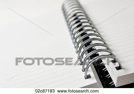 Opened blank coiled note pads. View Large Photo Image Stock Image - Opened blank coiled note pads.. Fotosearch