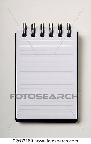 Opened blank coiled note pads. View Large Photo Image Stock Photo - Opened blank coiled note pads.. Fotosearch