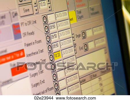 Operating room monitor. View Large Photo Image Picture - Operating room monitor.. Fotosearch