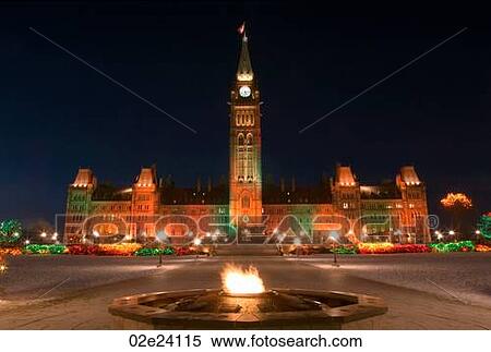 Ottawa's eteranl flame in front of Parliament Buildings at Christmas. View Large Photo Image Stock Photography - Ottawa's eteranl flame in front of Parliament Buildings at Christmas.. Fotosearch