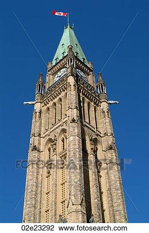 Ottawa's Peace tower, Canada. View Large Photo Image Stock Image - Ottawa's Peace tower, Canada.. Fotosearch