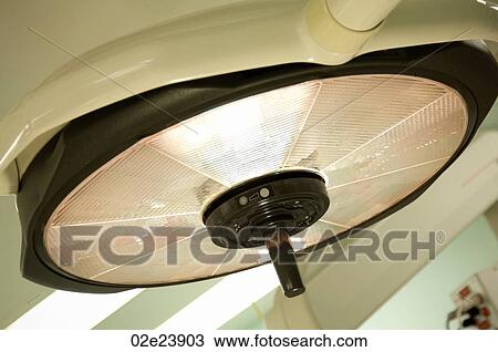 Stock Image - Overhead light in operating room.. Fotosearch