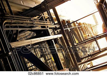 Piping and structure of an oil and gas refinery. View Large Photo Image Stock Image - Piping and structure of an oil and gas refinery.. Fotosearch