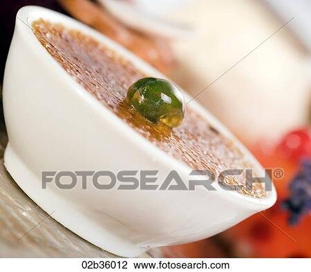 Stock Image - Pistachio Brulee. Fotosearch
