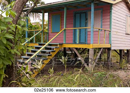 Placencia, Building View Large Photo Image Stock Photograph - Placencia, Building. Fotosearch
