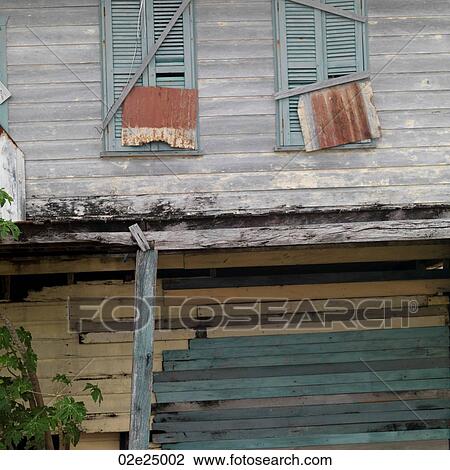 Stock Image - Placencia, Derelict Building. Fotosearch