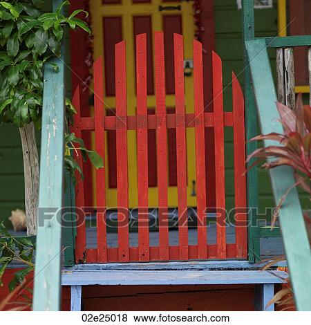 Placencia, Gate View Large Photo Image Stock Photo - Placencia, Gate. Fotosearch