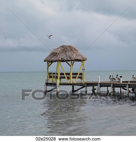 Placencia, Pier View Large Photo Image Stock Photo - Placencia, Pier. Fotosearch