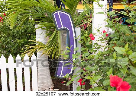 Placencia, Public Telephone View Large Photo Image Stock Photo - Placencia, Public Telephone. Fotosearch