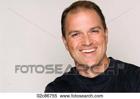 Portrait of happy friendly man. View Large Photo Image Stock Photography - Portrait of happy friendly man.. Fotosearch