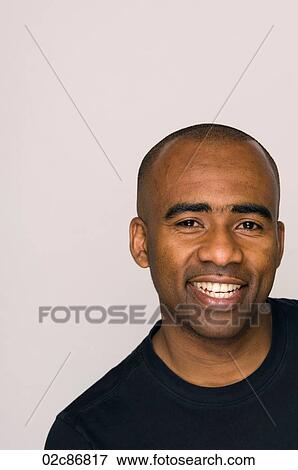 Portrait of smiling African-American man. View Large Photo Image Stock Photo - Portrait of smiling African-American man.. Fotosearch