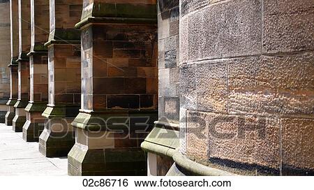 Receding square pillars. View Large Photo Image Stock Photograph - Receding square pillars.. Fotosearch
