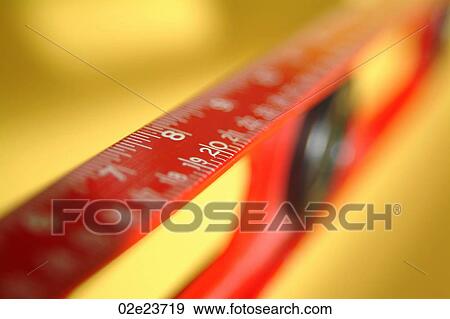 Red level and ruler combination tool. View Large Photo Image Stock Photo - Red level and ruler combination tool.. Fotosearch