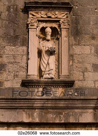Religious statue in Dubrovnik View Large Photo Image Stock Photo - Religious statue in Dubrovnik. Fotosearch