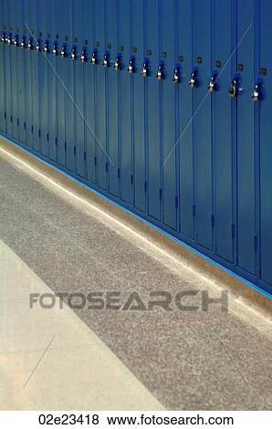 Row lockers in hallway with padlocks. View Large Photo Image Stock Photo - Row lockers in hallway with padlocks.. Fotosearch