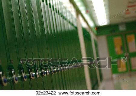 Row of lockers in hallway with padlocks. View Large Photo Image Stock Image - Row of lockers in hallway with padlocks.. Fotosearch