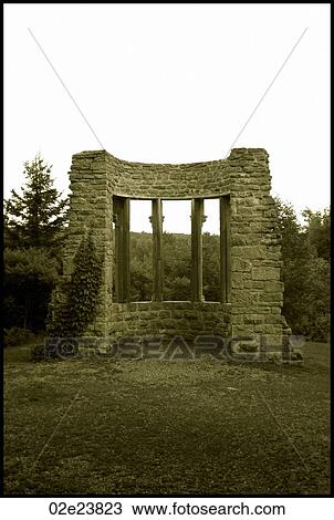 Ruins at Kingsmere, Gatineau Park, Quebec Canada. View Large Photo Image Stock Image - Ruins at Kingsmere, Gatineau Park, Quebec Canada.. Fotosearch