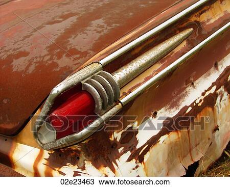 Rusted tail light of old car. View Large Photo Image Stock Image - Rusted tail light of old car.. Fotosearch