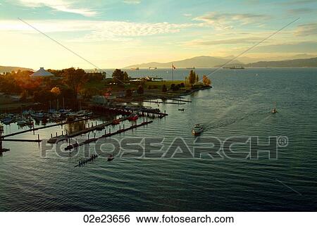 Stock Photograph - Scenic view of English Bay, Vancouver Canada.. Fotosearch