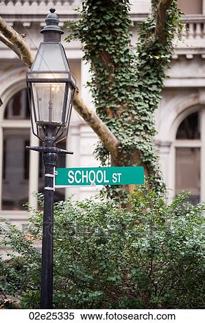 School Street sign in Boston, Massachusetts, USA View Large Photo Image Stock Photography - School Street sign in Boston, Massachusetts, USA. Fotosearch