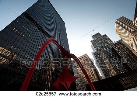 Stock Photo - Sculpture outside the Kluczynski Federal Building in Chicago. Fotosearch