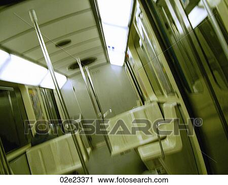 Seats on a subway train. View Large Photo Image Stock Image - Seats on a subway train.. Fotosearch