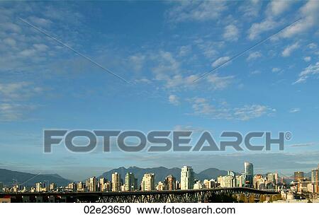 Stock Image - Skyline of Vancouver Canada.. Fotosearch
