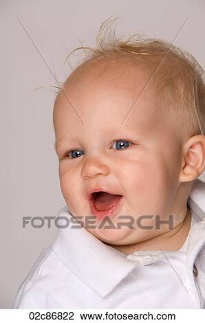 Stock Image - Smiling baby.. Fotosearch