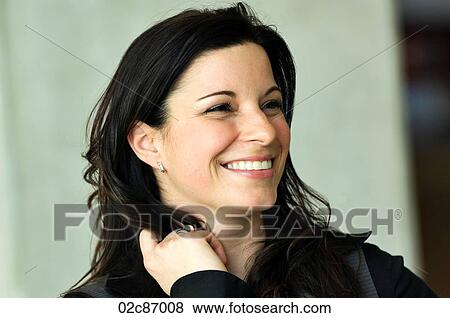 Smiling young businesswoman. View Large Photo Image Stock Photo - Smiling young businesswoman.. Fotosearch